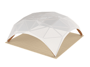 Деревянный шатер WOOD QUADRO RT36